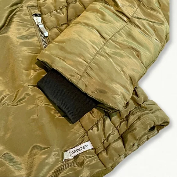 Spyder Women Jacket Primaloft Down Puffer Ski Coat in Green Women’s Size XS - Picture 7 of 16